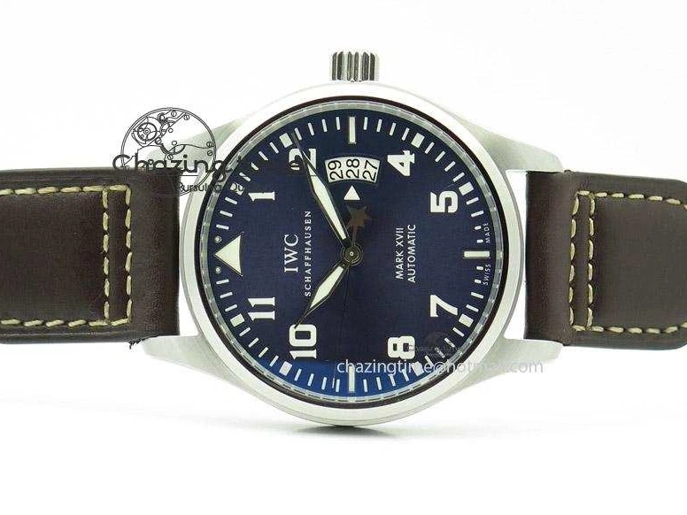MIROTIME 0410 Mark XVII Le Petit Prince MK Maker 1:1 Best Edition SS Blue Dial A2892 On Brown Leather Strap GoodFit 7379